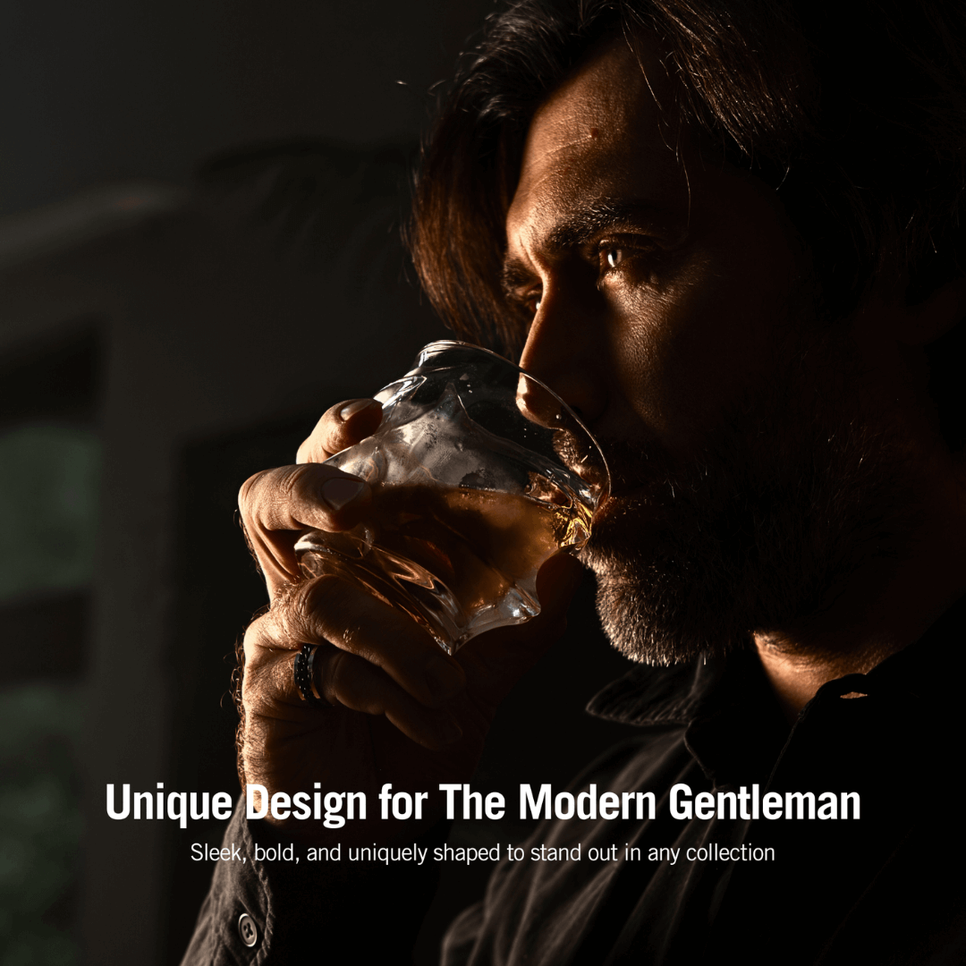 Storm Japanese Crystal Whisky Glasses & Decanter Set