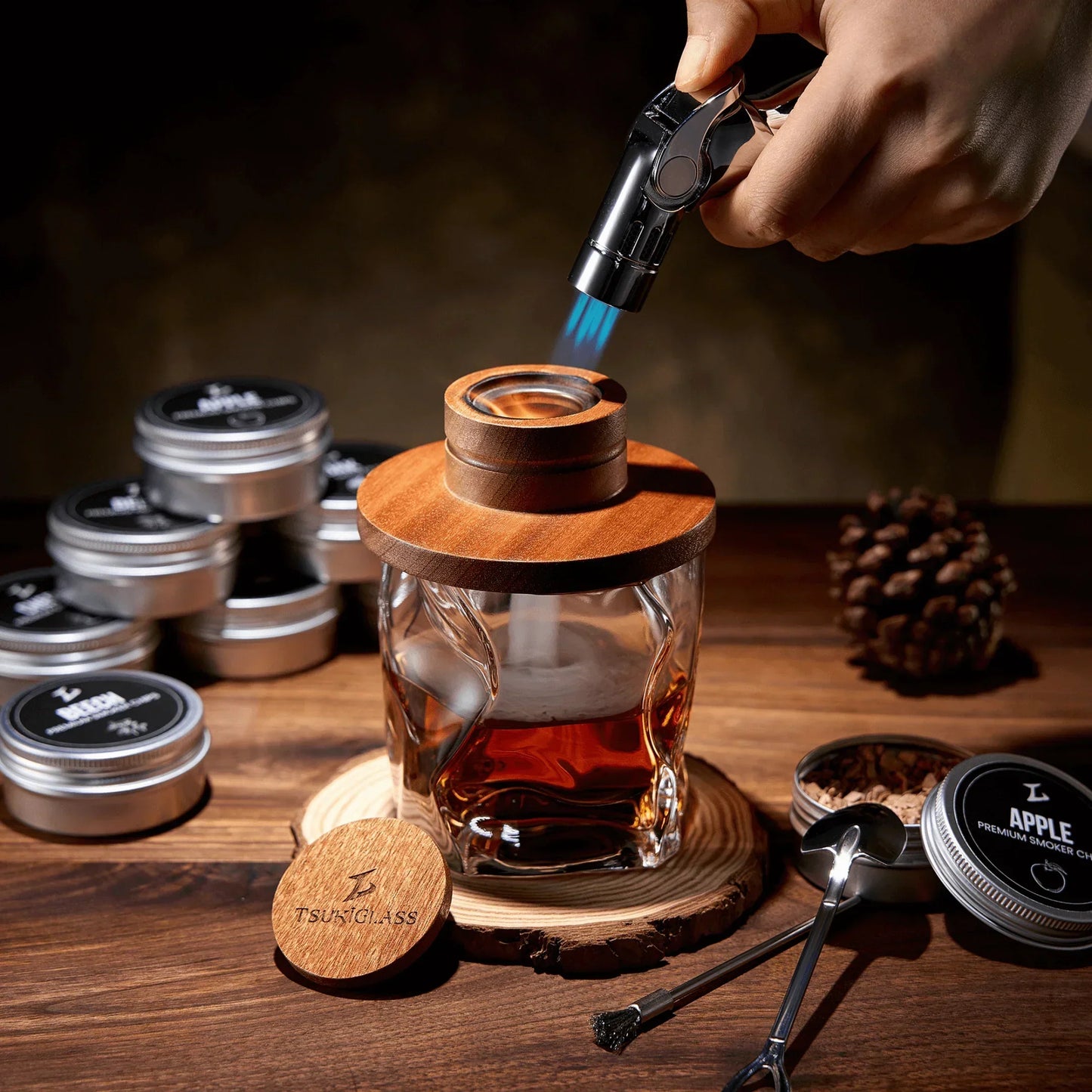 Tsuki Smoker Kit For Whisky & Cocktails